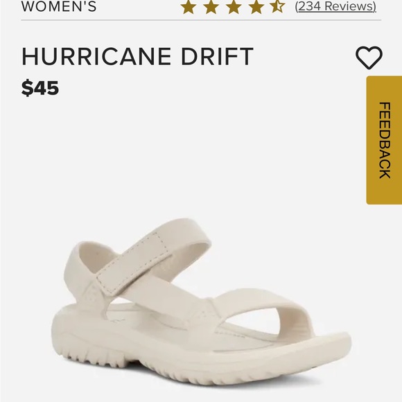 Teva Hurricane Drift waterproof Sandals Birch new - Picture 10 of 15